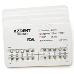 Dental Orthodontic Brackets Brace Standard Mini MBT Roth Slot 018/022 with Hooks