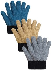 3 Pairs Microfiber Plant Dusting Gloves Leaf Cleaning Gloves for Indoor Plant…