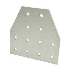 80/20 4325 Tee Flat Plate, 15 Series, 12-Holes, 6.00in x 6.00in x 0.250in