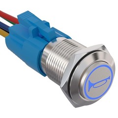 19mm 12V Momentary Speaker Horn Push Button Toggle Switch 3/4″ Mounting Hole …