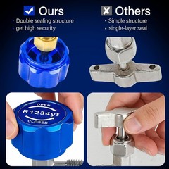 R1234yf Can Tap, R1234yf Self-Sealing and Puncture Style Refrigerant Can Tap for
