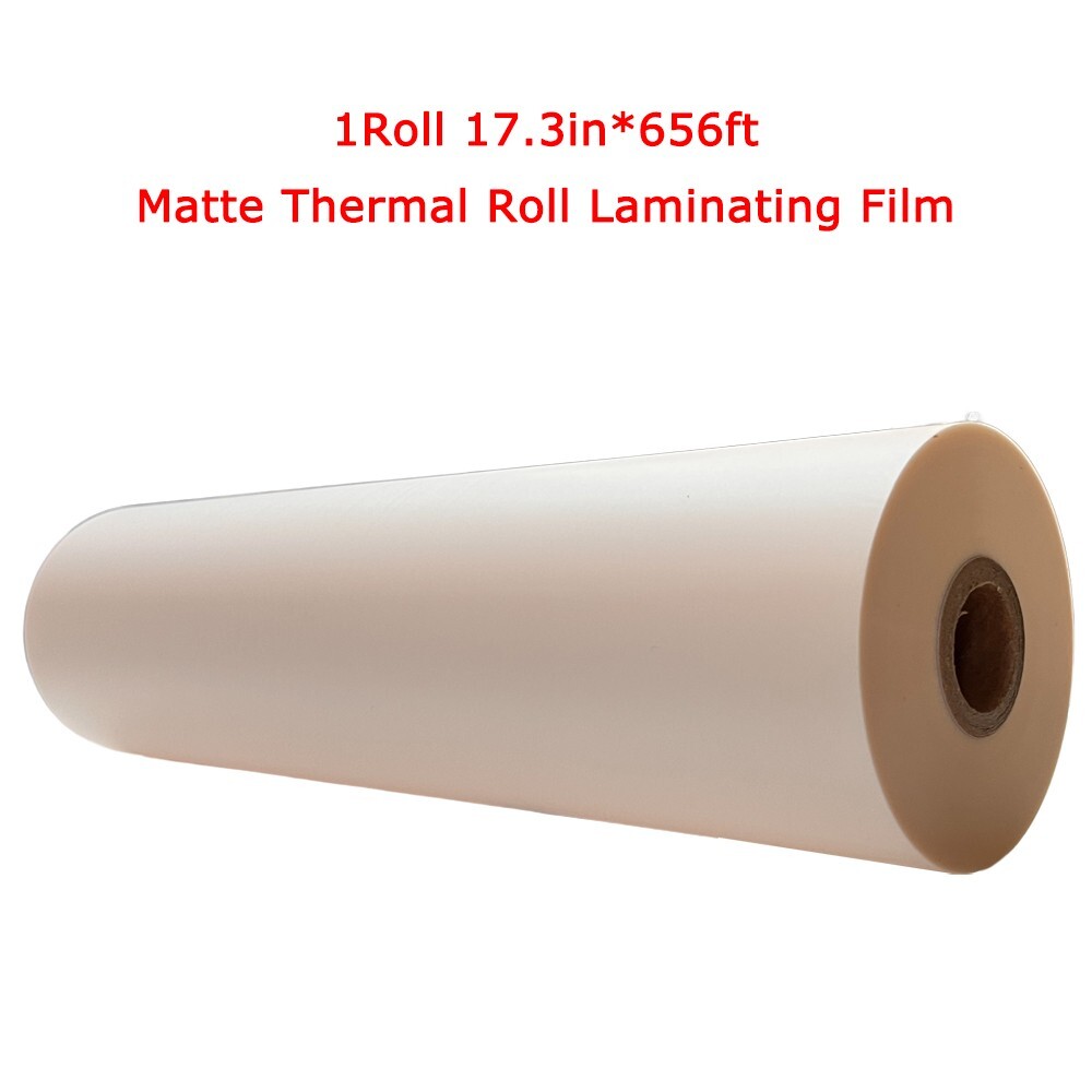 1Roll 17.3in*656ft Matte Thermal Roll Laminating Film Photo Hot Laminating Film