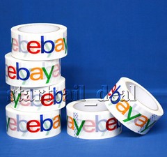 2″ eBay Branded BOPP Packaging Shipping Carton Sealing Tapes 75 Yards 1 3 Rolls