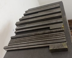 1018 Steel Bar Stock Lot – Round & Square – 34 PCS – 21.50 LB Total