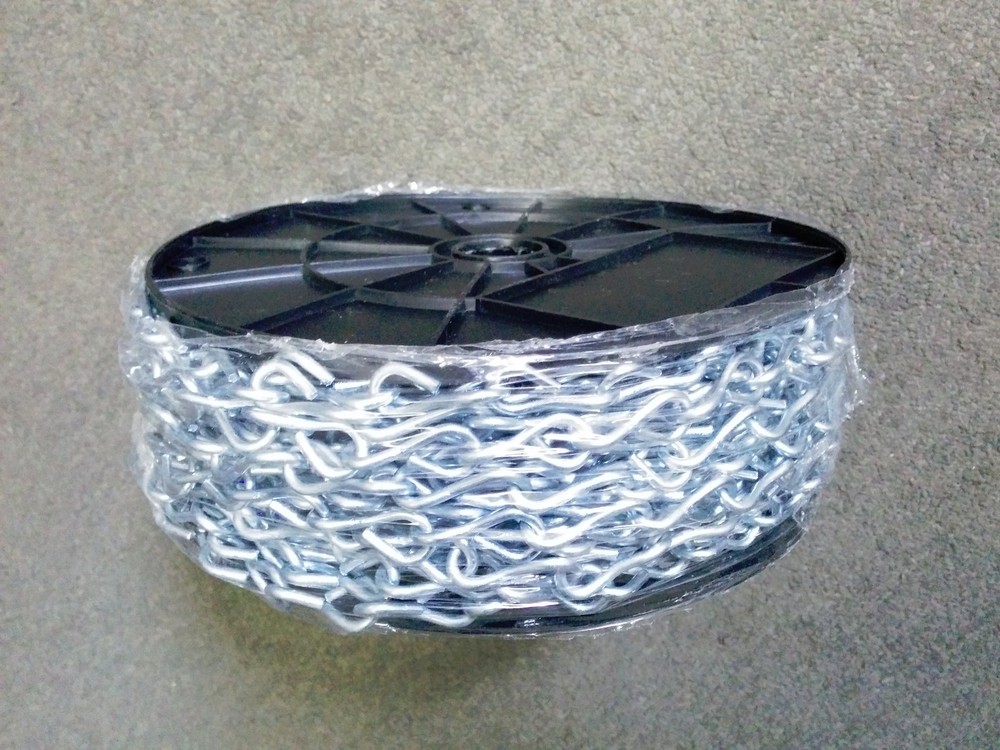 100 FT #12 Gauge Galvanized Jack Chain Steel Coil Roll New