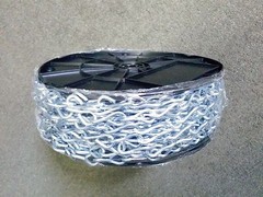 100 FT #12 Gauge Galvanized Jack Chain Steel Coil Roll New