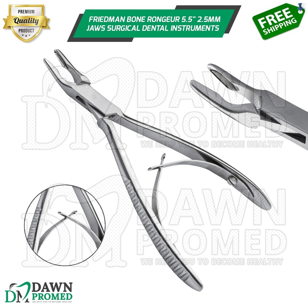 Friedman Bone Rongeur 5.5″ 2.5mm Jaws Surgical Dental Instruments German Grade