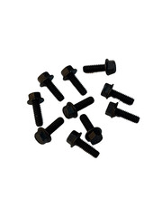 (100 Pcs) 1/4″-20×3/4″ Grade 8 Hex Flange Bolt Full Thread Zinc Phos & Oil