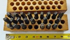 🗽YOUNG BROS. STEEL STAMPS LETTERS 1/4″ MACHINIST/ TOOLMAKER
