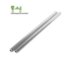 Aluminum Spacer-Tubing- 3/8″ OD x 1/4″ ID x 8″ Long–Fits M6 or 1/4″ Bolts