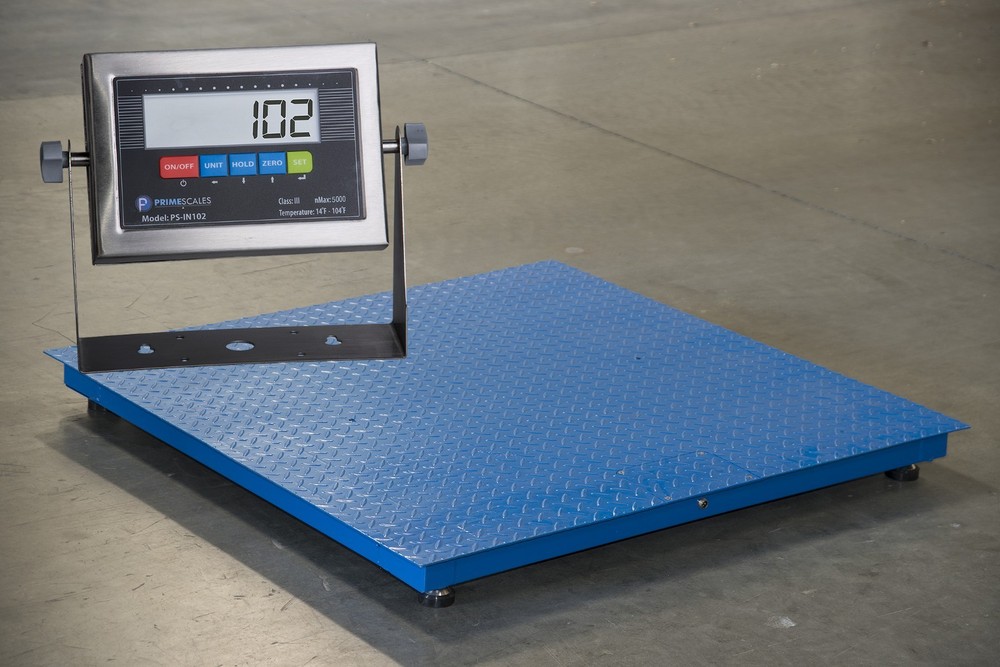 Refurbished Industrial Platform 24” x 24” Floor scale for weighing 3000 lbs