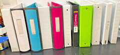 Mixed Lot of 6 Binders for $7.77 – (8-1/2 x 11 Multi-colors & sizes )RK