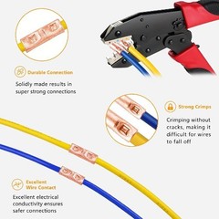 6PCS 0 Gauge Butt Connectors 1/0 AWG Uninsulated Crimp Splic Size: 0 (1/0) AWG