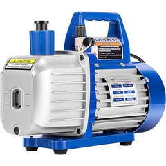 110V 1/2 HP 5 CFM Dual Stage Rotary Vane HVAC Air Vacuum Pump with Oil Bottle