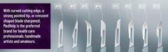 Retractable Disposable Scalpel 15 Disposable Dermaplaning Blades with Plastic