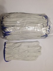 12 Pair Pack Cow Hide Grain Leather Driver, work ,safety golves Size (XL)