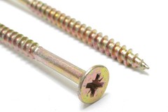 Wood Screw, #10 x 2.75″ Philips Head, Plated, 500pcs