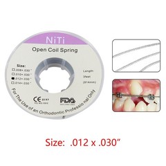 1-10 Dental Orthodontic Niti Open Coil Spring Spool Dia.010 *030 ” inch 914mm u