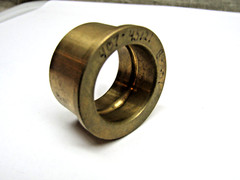 B207 Flanged Bushing 25mm X 33mm X 20mm Brass 36mm x 3mm Flange 407-45121 Aida