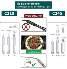 YIHUA 982-III Precision Soldering Station Kit C210-Compatible with 4 C210