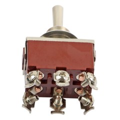 3pc 6Pin Heavy Duty Momentary DPDT ON/OFF/ON Toggle Switch 20A 125V Waterproof