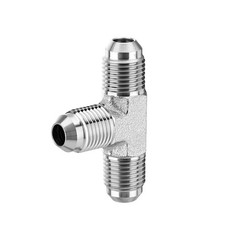 5PCS JIC Male 37° Flare Union Tee Hydraulic Fittings 3/8″ JIC Male x Male x Male