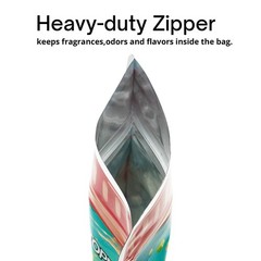 100X Vibrant Print Jar Mylar Storage Bag 3.5g Resealable Airtight Zipper Pouches