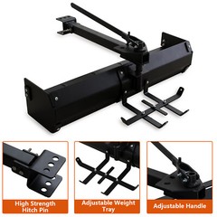 42″ Tow Behind Box Scraper Lawn Tractor Attachments for ATV UTV Tractor Mower