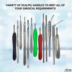 Scalpel Handle #8 Surgical Stainless Steel Instrument for Blades No 60 and 70