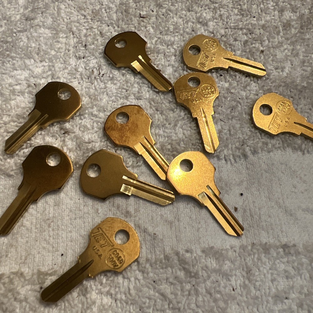 Lot Of 10 New Jet CO68 ILCO S1000V Corbin 5865 JVR Key Blank Uncut Pins 5