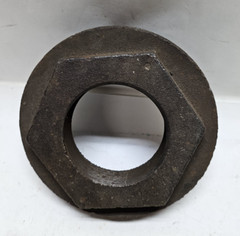 Black Malleable Iron Threaded Reducer Hex Bushing 5-1/2 MNPT x 2-1/2″ FNPT