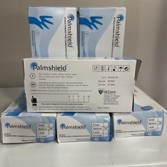Palmshield Blue Nitrile Power Free Examination Gloves, 100/box (6 Of 100).