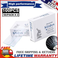100Pcs Microscope Slide Concave Single concave Glass Slide Single Depression USA
