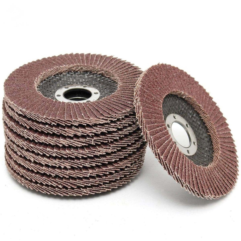 9 Pack 4 1/2″ of 60 Grit Flapper Flap Sanding Discs