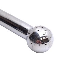 ISS Sanitary Supply Tube With Spray Ball, 1/2in Tri-Clamp 8.12in Internal Length