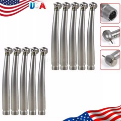 1-10 NSK Style LED Fiber Dental Turbina High Speed E-generator Handpiece 2 Holes