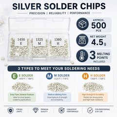 About 500 Pcs 4.5 Grams Silver Solder Jewelry Precut Chips Solder Ultra Tiny …