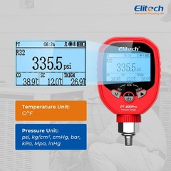 Elitech Wireless Digital Manifold Gauge HVAC Pressure Gauge Set PT-500&PT-800