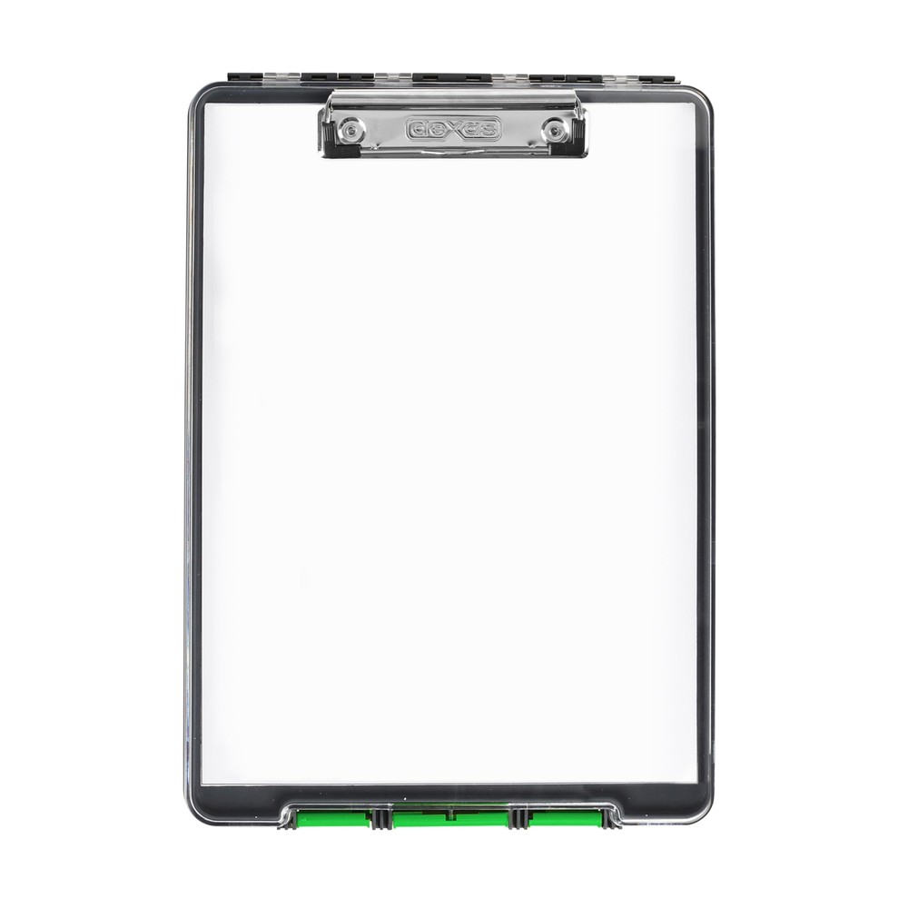 Dexas 5717-802 Clearview Clipcase clipboard Green 13.75 X 9.5 Inch