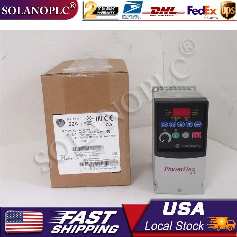 22A-A4P5N104 AB PowerFlex 4- 0.75 KW (1 HP) AC Drive GQ US Free Tax