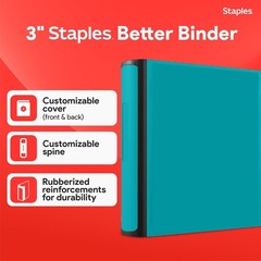 Heavy-Duty 2-Inch D-Ring View Binder with Reinforced Spine – Holds 540 Sheets