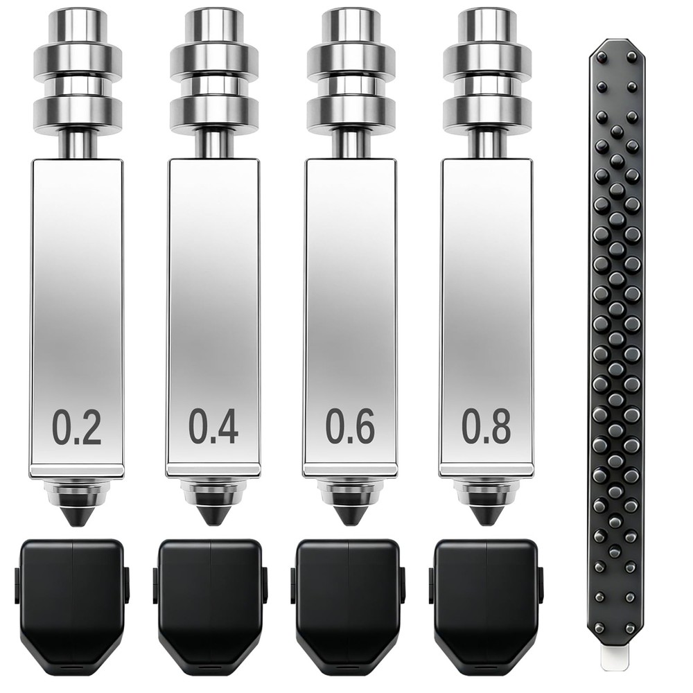 4PK 0.2+0.4+0.6+0.8MM for Anycubic Kobra X/Kobra 4 Nozzle 0.4mm Nozzles Leak-Pro