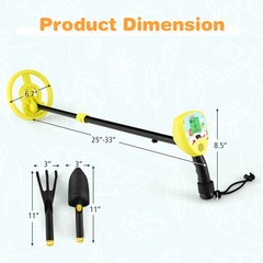 Metal Detector for Kids Waterproof Kids Metal Detector w/ Waterproof Search Coil
