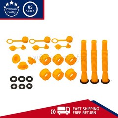 3x Replacement Spout Nozzle Vent Kit For Plastic Gas Cans Old Style Cap7 Gas Can
