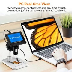 Elikliv Digital Microscope 1000X 4.3” LCD Screen Jewelry Loupe Coin Magnifier