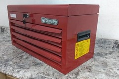 Westward 48RJ69 4 Drawer 285 Lb Load Capacity Red Steel Light Duty Top Chest