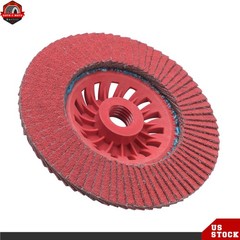 10 Pieces 4-1/2Inch × 7/8Inch 80 Grit T29 Ceramic Flap Sanding Disc 13300 RPM