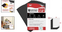 Durable Adhesive Magnetic Sheets 4″ x 6″ – 10 Pack for Creative Applications