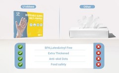 100 PCS Disposable PE Gloves