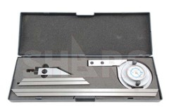 STAINLESS UNIVERSAL 6 12 90 DIAL BEVEL PROTRACTOR SATIN #